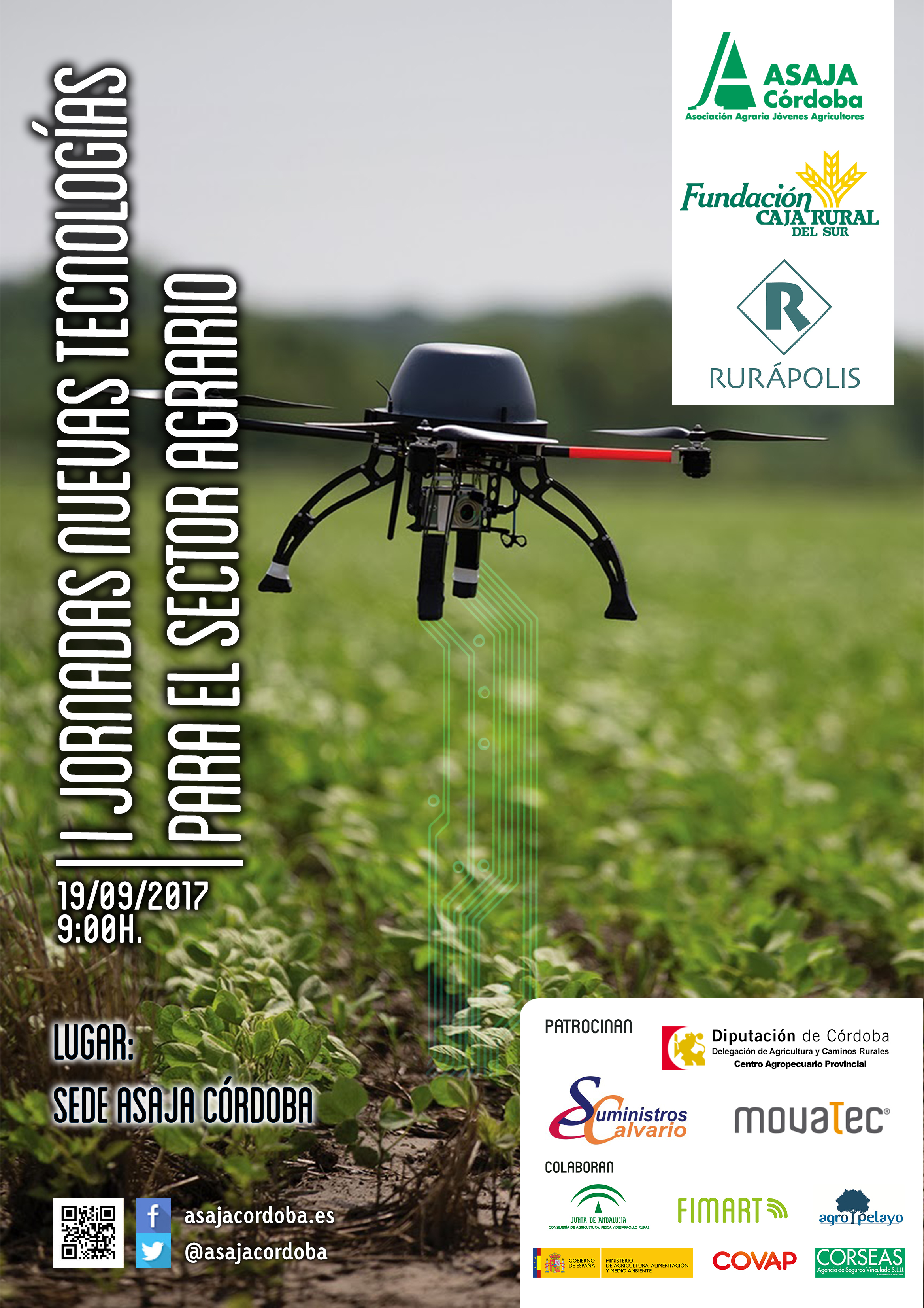 Cartel I Jornada de Nuevas Tecnologías para el sector agrario