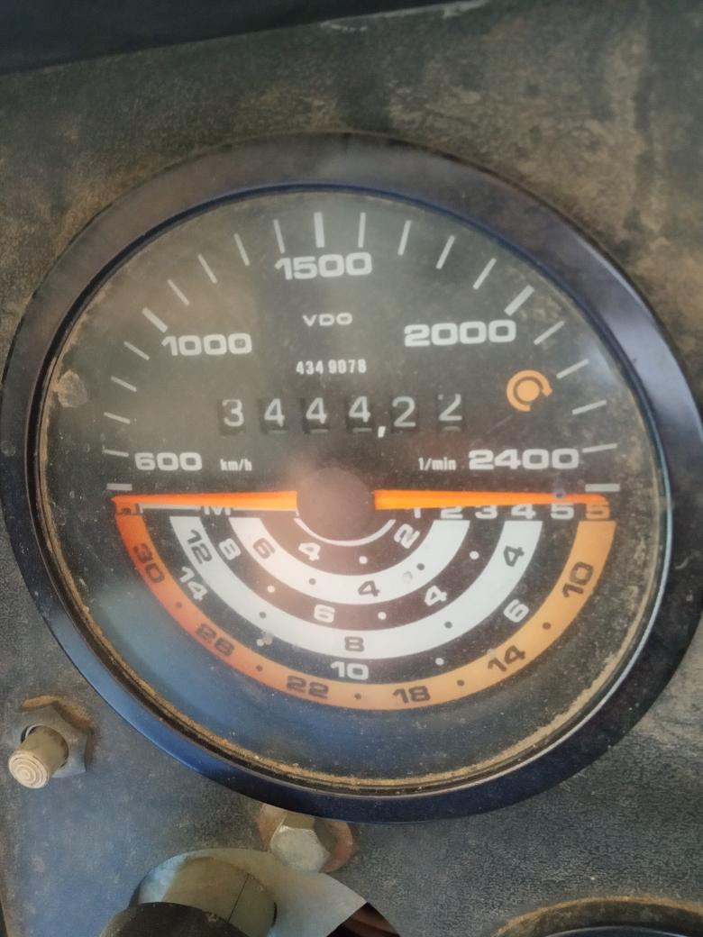 Marcación naranja a 2200 rpm