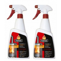 Limpiador OK Fuego 2 X 500 Ml para Cristales 