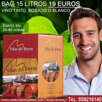 BAG IN BOX 15 Litros Vino Rosado 100% Mencia