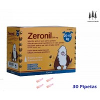 Caja 30 Pipetas Zeronil 268 Mg Perros 20-40 K