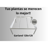 Soporte Bandeja Negra Huerto Urbano 1.20X1.20