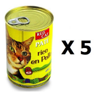 PACK Bandeja de Paté RED CAT 400G Rico en Pol