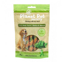 Planet Pet Snack Frutas Pollo y Espinacas 70g