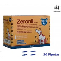 Caja 30 Pipetas Perros 10-20 Kg Zeronil Pipet