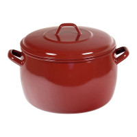 Olla Esmalte Clásico con Tapa - 18 Cm - 4 L
