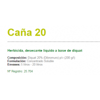 Caña 20, Herbicida, Desecante Líquido a Base 