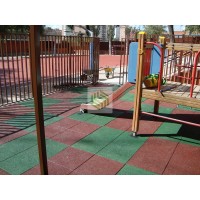 Loseta Caucho 500X500 MM 20mm Verde
