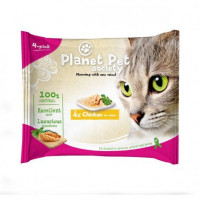 Planet Pet Gato Pouch Pack Pollo 4X50Gr