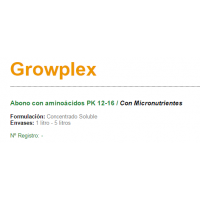 Growplex Abono con Aminoácidos PK 12-16 de Si