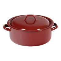 Cacerola Esmalte Clásico con Tapa - 24 Cm