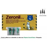 3 Pipetas Gatos +1 Kg Zeronil 50Mg Pipeta Ant