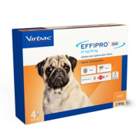 Effipro DUO SPOT ON 4 Pipetas para Perros Peq