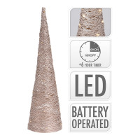 Árbol Cónico Dorado - 60 Cm - 30 LED