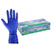 Caja 50 Guantes de Látex Sin Polvo Color Azul