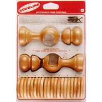 Juego Accesorios Barra de Cortina 29 Mm - Ave