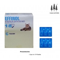 Caja 18 Pipetas Gato Effinol 0,50 Ml Anti Pul