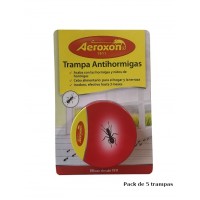 Pack 5 Trampas Aeroxon Antihormigas Cebo en L