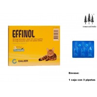 Caja 3 Pipetas Gato Effinol 0,50 Ml Anti Pulg