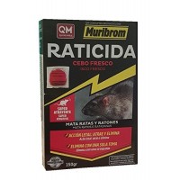 Cebo Fresco Raticida Muribrom 150g Veneno con