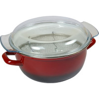 Freidora con Cestillo y Tapa - 24 Cm
