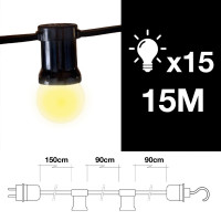 Guirnalda con Portalámparas E27 - 15 M / 15 P