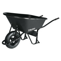 Carretilla 120L Plastica, Llanta Impinchable,