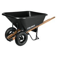 Carretilla 175L Plastica Llanta Neum. Doble 5